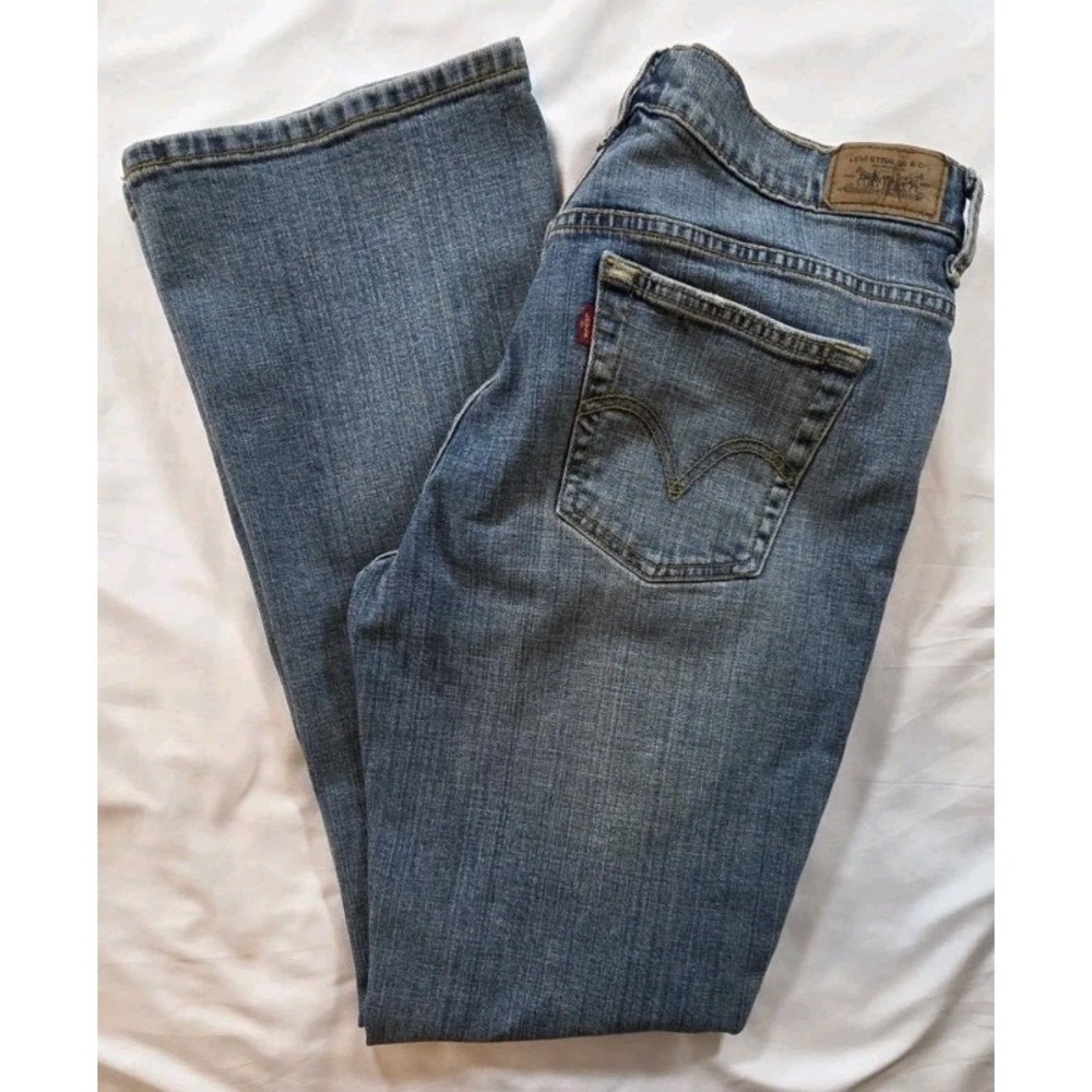 Levi's 515 Women's Bootcut Blue Jeans Women's 10 Medium Wash Cotton Blend Y2K